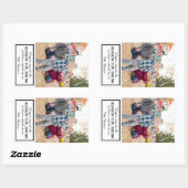 Weingeschenk Rechteckiger Aufkleber (Blatt)