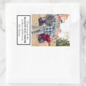 Weingeschenk Rechteckiger Aufkleber (Tasche)