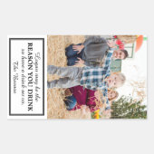 Weingeschenk Rechteckiger Aufkleber (Vorderseite)