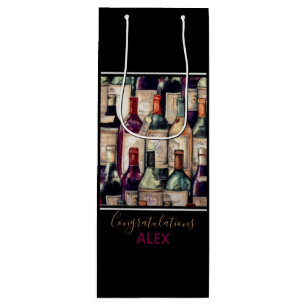 Weingeschenke Bag-Wine Herzlichen Glückwunsch Geschenktüte Für Weinflaschen