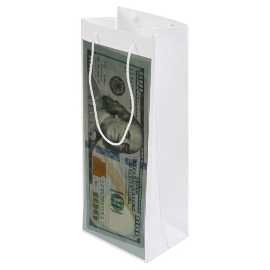 WEINgeschenktafel KOPF/ MMETROPOLIM DESIGN Geschenktüte Für Weinflaschen (Rückseite Schrägansicht)