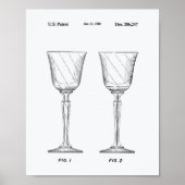 Weinglas 1986 Weißbuch zum Thema "Patent Art" Poster (Vorne)