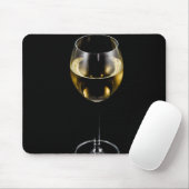 Weinglas auf schwarz mousepad (Mit Mouse)