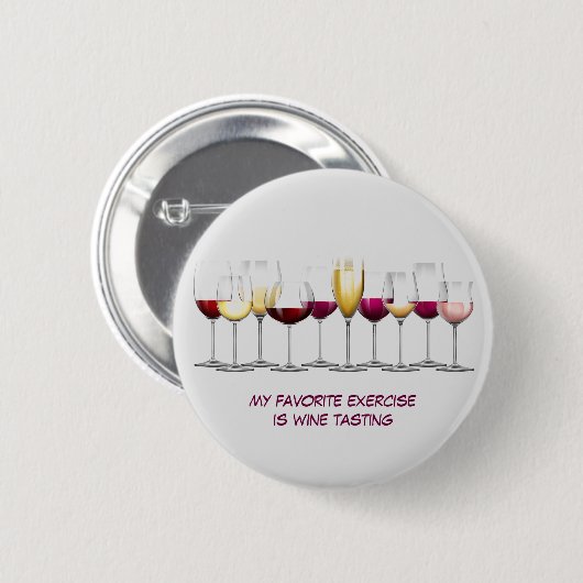 Weinglas Button (Vorne & Hinten)