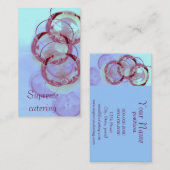 Weinglas-Catering-Geschäftskartenschablone Visitenkarte (Vorne/Hinten)