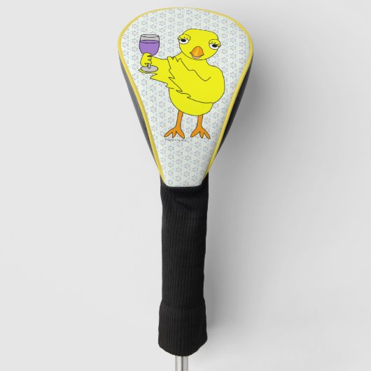 Weinglas Chick Golf Headcover (Vorderseite)
