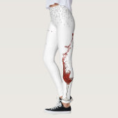 Weinglas Diamond Confetti Celebration Wedding Leggings (Links)