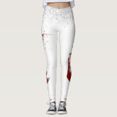 Weinglas Diamond Confetti Celebration Wedding Leggings (Vorderseite)