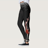 Weinglas Diamond Confetti Celebration Wedding Leggings (Links)