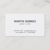 Weinglas Flasche | City Skyline Visitenkarte (Rückseite)