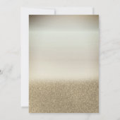 Weinglas, Flasche, Glitzer, Confetti 50. Geburtsta Einladung (Rückseite)