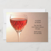 Weinglas Geburtstag Einladung (Rückseite)