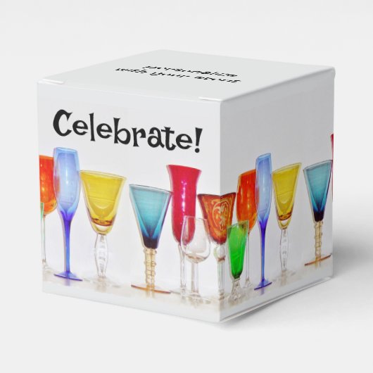 Weinglas Geschenkschachtel (Vorderseite)