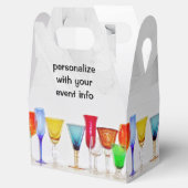 Weinglas Geschenkschachtel (Geöffnet)