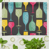 Weinglas Handtuch (Gefaltet)