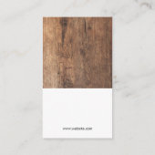 Weinglas | Holz Visitenkarte (Rückseite)