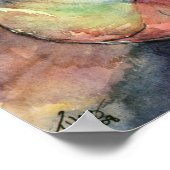 Weinglas im Herbst Stillleben 16 x 20 Poster (Ecke)