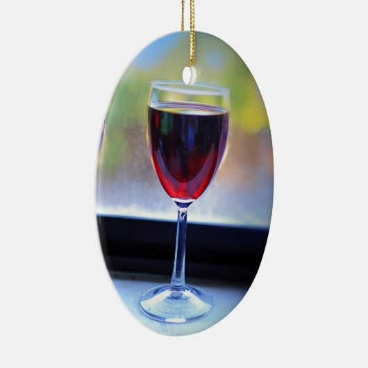 Weinglas Keramikornament (Rechts)