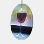 Weinglas Keramikornament (Links)