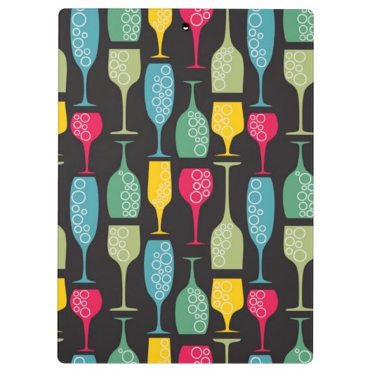 Weinglas Klemmbrett (Rückseite)