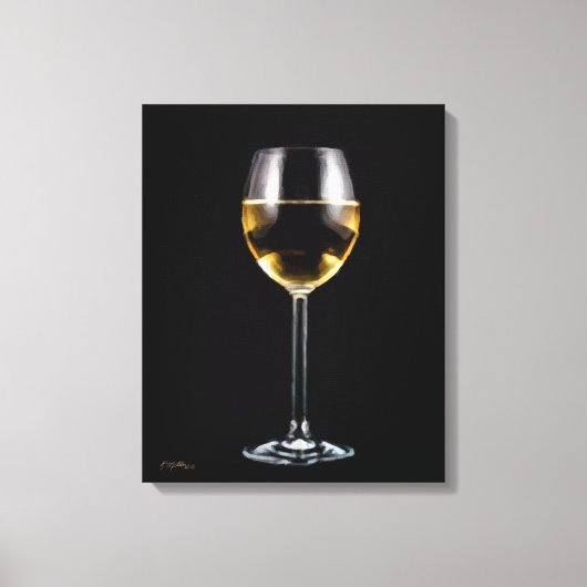 Weinglas Leinwanddruck (Vorderseite)