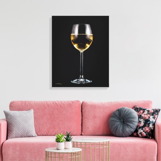 Weinglas Leinwanddruck (Insitu (Wohnzimmer))