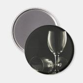 Weinglas Magnet (Vorderseite/Rückseite)