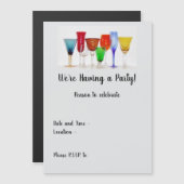 Weinglas Magnetkarte (Vorne/Hinten)