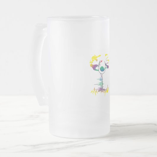 Weinglas Mattglas Bierglas (Vorderseite Links)