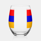 Weinglas mit Flagge Armeniens Ohne Stiel (Links)