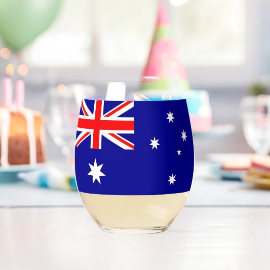 Weinglas mit Flagge Australiens Ohne Stiel (Insitu (Geburtstag))