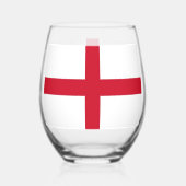 Weinglas mit Flagge Englands Ohne Stiel (Vorderseite)