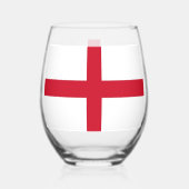 Weinglas mit Flagge Englands Ohne Stiel (Rückseite)