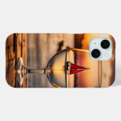 Weinglas mit Segelboot Case-Mate iPhone Hülle (Rückseite (Horizontal))