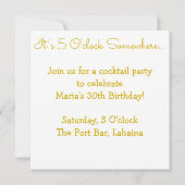 Weinglas-Muster Einladung (Rückseite)