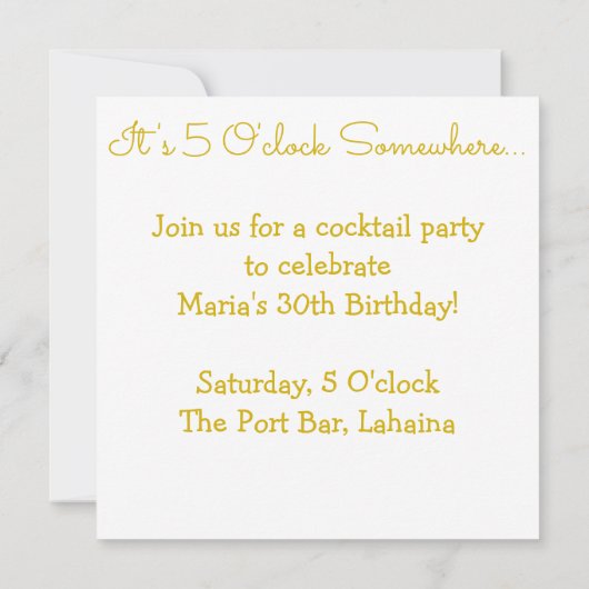 Weinglas-Muster Einladung (Rückseite)