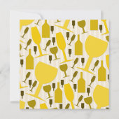 Weinglas-Muster Einladung (Vorderseite)