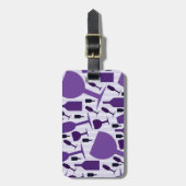 Weinglas-Muster Gepäckanhänger (Vorderseite vertikal)