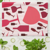 Weinglas-Muster Küchentuch (Gefaltet)