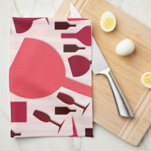 Weinglas-Muster Küchentuch