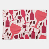 Weinglas-Muster Küchentuch (Horizontal)