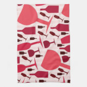 Weinglas-Muster Küchentuch (Vertikal)