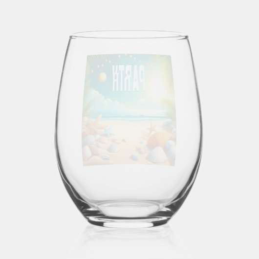 Weinglas Ohne Stiel (Rückseite)