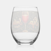 Weinglas Ohne Stiel (Rückseite)