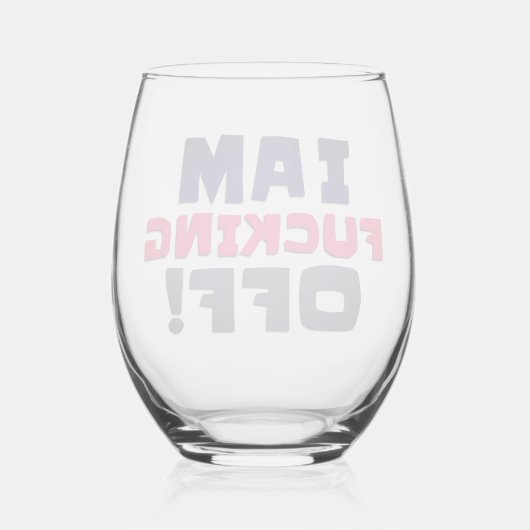 Weinglas Ohne Stiel (Rückseite)