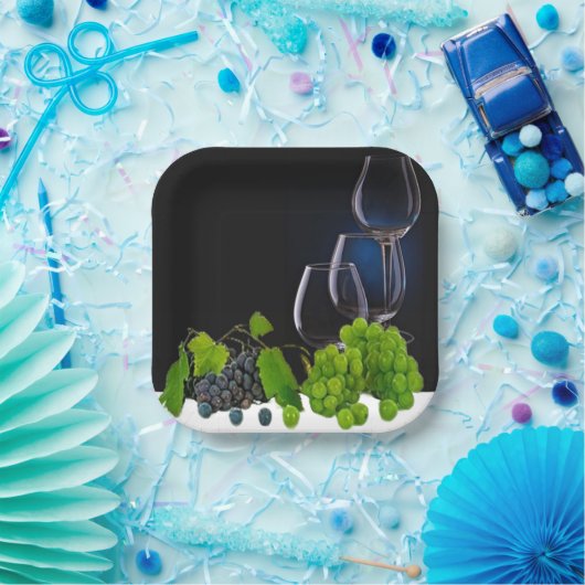 Weinglas Pappteller (Party)