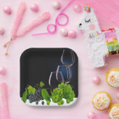 Weinglas Pappteller (Party)