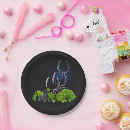 Weinglas Pappteller (Party)