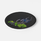 Weinglas Pappteller (Schrägansicht)