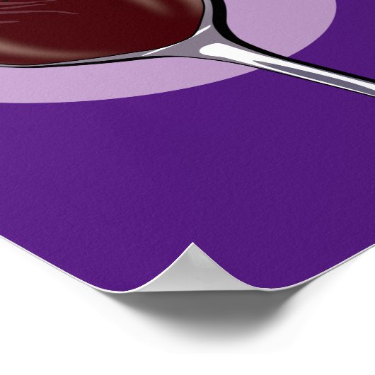 Weinglas Poster (Ecke)